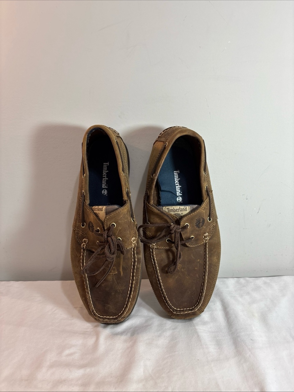 Timberland Men's Brown Leather Boat Shoes. 9/5